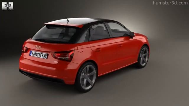 Audi A1 Sportback 2012 By 3D Model Store Humster3D.com