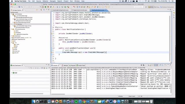 Sending Email In Spring Boot смотреть онлайн