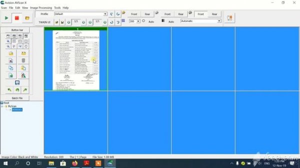 How to scan multiple page in avision scanner