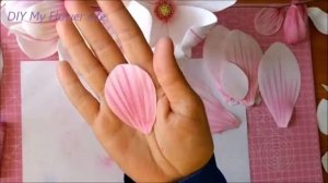 МК Ветка Магнолии из фоамирана 1я часть