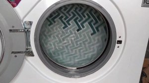 Washing the shower curtain in secret mode on the Lg washer