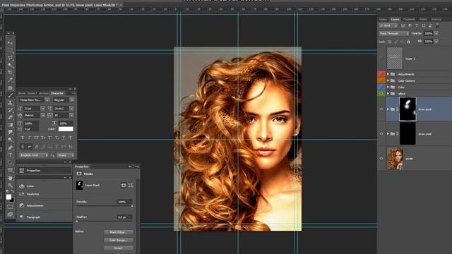 Pixel Dispersion Photoshop Action Tutorial смотреть онлайн