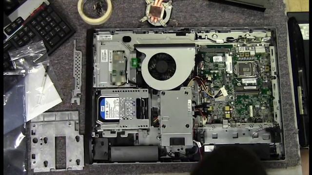 Как заменить матрицу (экран) для моноблока HP 8300 (LTM230HT12) смотреть онлайн