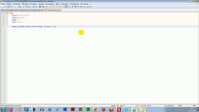Connexion à la base MySQL avec PHP - Formation PHP MySQ #10 смотреть онлайн