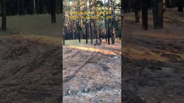 самодельный квадроцикл из Оки. первый выезд в лес смотреть онлайн