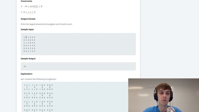 HackerRank 2D Array - DS Explained - Java смотреть онлайн