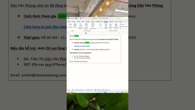 Mail merge with Outlook, Word and Excel смотреть онлайн