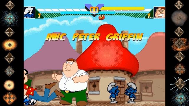 Smurfs (Peyo) VS Peter Griffin (Family Guy) - Ultimate Mugen Fight 2016 смотреть онлайн