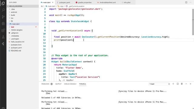 Find User's Location Using Flutter смотреть онлайн