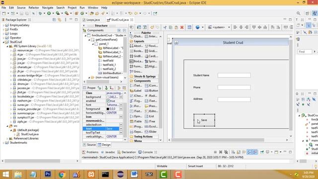 Java Mysql project Crud Eclipse смотреть онлайн