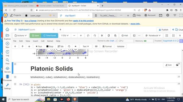 Mathematical Software for Math and Science|Part:-3 ( Contour and Platonic Solids)| смотреть онлайн
