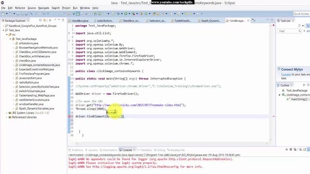 Step by Step Selenium Tutorial with JAVA - Example for Partial XPATH with contains KEYWORD - P21 смотреть онлайн