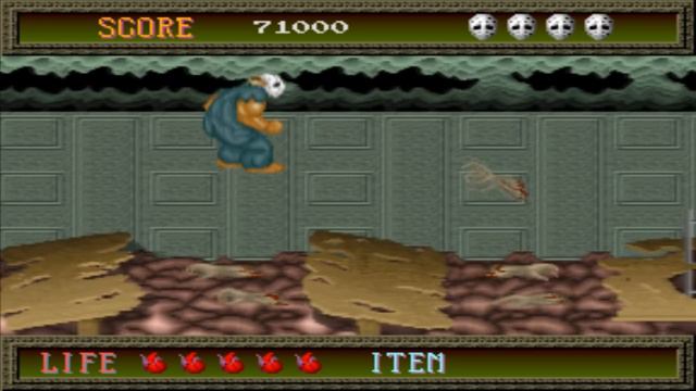 Splatterhouse 1 Arcade Gameplay Playthrough longplay смотреть онлайн