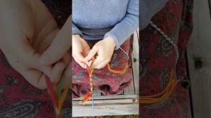Плетение и ткачество. Витой поясок из 4-х нитей.