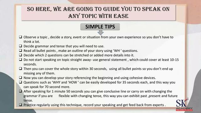 IELTS SPEAKING - HOW TO ORGANIZE A CUE CARD || SK ACADEMY смотреть онлайн