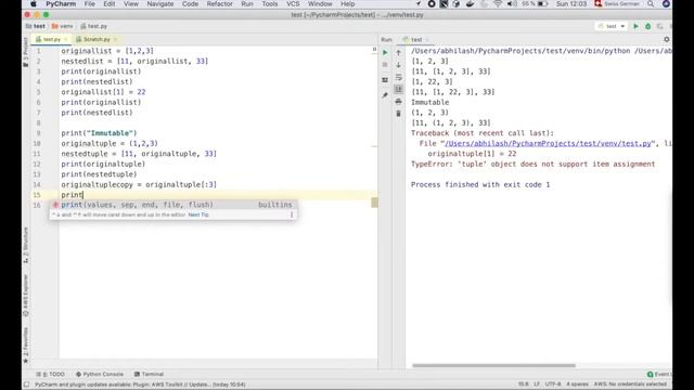 Python Tutorial | Why Mutability Matters ? | Nested List & Tuples смотреть онлайн