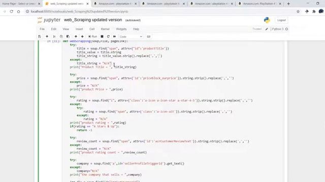 Web Scraping Amazon Using Python смотреть онлайн