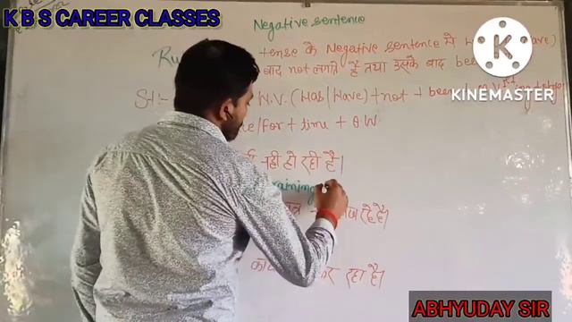 PRESENT PERFECT CONTINUOUS (NEGATIVE SENTENCE) BY ABHIUDAY SIR смотреть онлайн