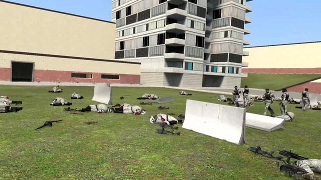 SCP Guards VS Half Life Combine Soldiers SNPC VS Npc Fight Garry's Mod смотреть онлайн