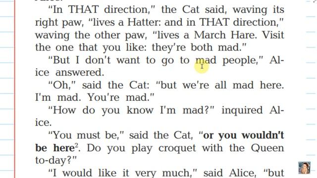 Alice's adventures in Wonderland. Chapter 6. Audio. Разбор. смотреть онлайн