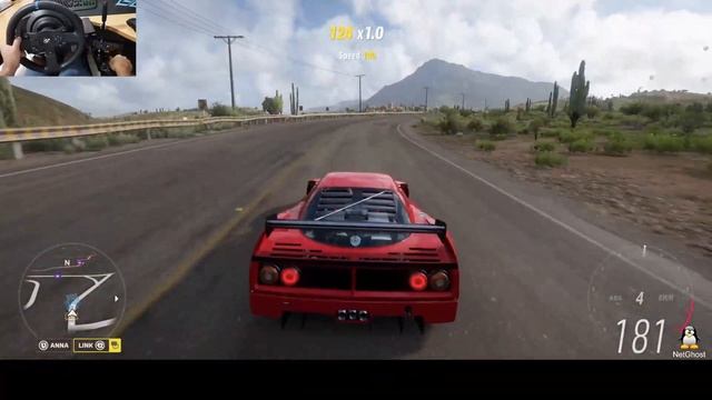 1989 Ferrari F40 | Forza Horizon 5 | Steering Wheel T300RS Gameplay смотреть онлайн