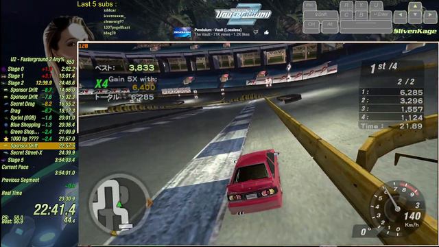 🔴LIVE NFS Underground 2: Fasterground Any% Speedrun