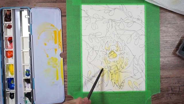 Watercolour Speedpaint - RANDOM Art Prompt смотреть онлайн