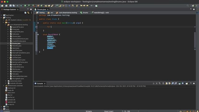 Java | Iterate Through Enum смотреть онлайн