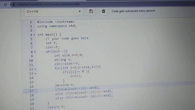 Same parity swaps binary strings codechef solution смотреть онлайн