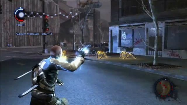 InFamous (HD PS3). №20. Игра в салки. Уличный террор. Автобус. смотреть онлайн
