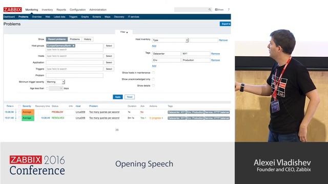 Alexei Vladishev - Opening Speech | Zabbix Conference 2016 смотреть онлайн