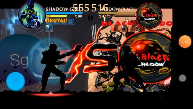 SHADOW GREE ПРОТИВ BLACK SHADOW - SHADOW FIGHT 2 смотреть онлайн