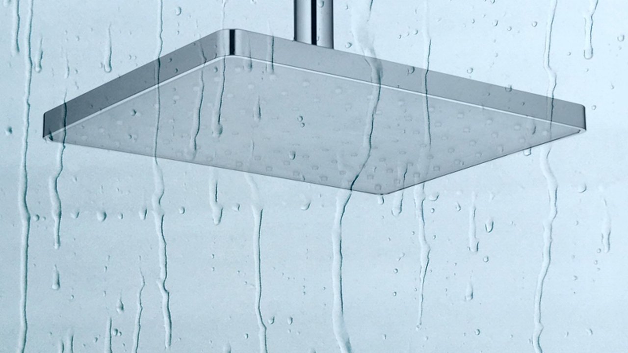 Распаковка верхнего душа 250х190 мм Swedbe Calypso 5056 смотреть онлайн