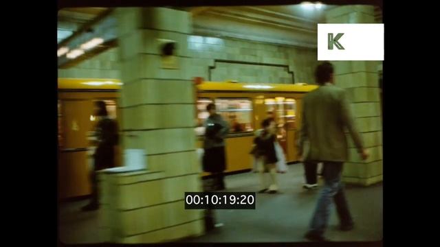West Berlin Underground, Trains, 1970s, 1980s, 35mm смотреть онлайн
