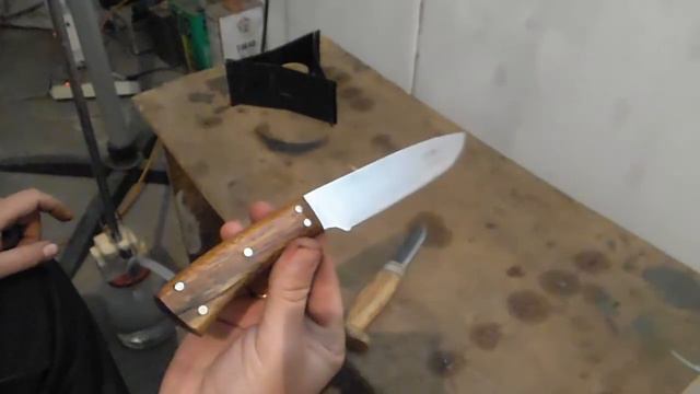 ✔ Ножи моей работы. Финка и кухонник \ DIY kifs смотреть онлайн