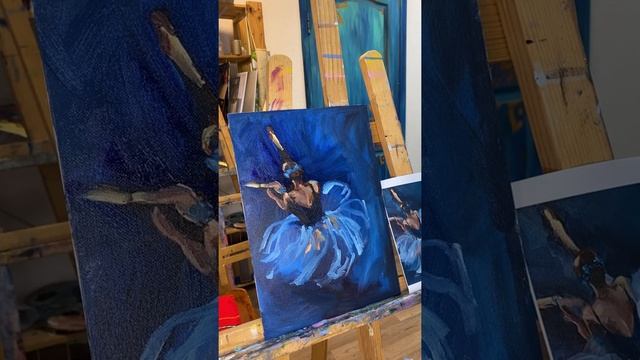 Рисуем маслом балерину смотреть онлайн