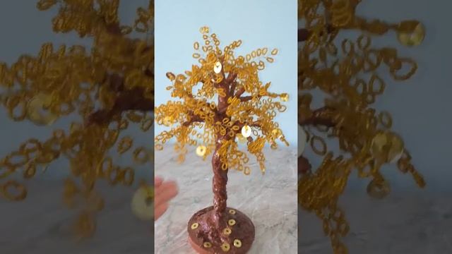 Денежное дерево из бисера. Ақша ағашы. Money tree! смотреть онлайн