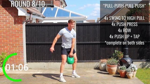 DAY15/20  CHEST AND BACK KETTLEBELL WORKOUT // UPPER BODY KETTLEBELL HIIT