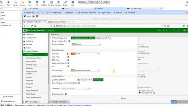 Конфигурация управления FortiGate через FortiManager