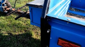 Безрамный прицеп-самосвал для мотоблока Нева