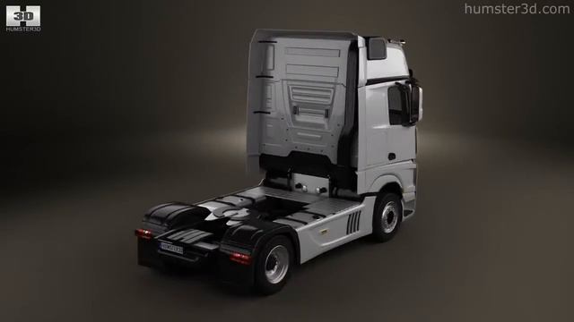 Mercedes-Benz Actros 1851 Tractor Truck 2-axle 2011 by 3D model store Humster3D.com смотреть онлайн