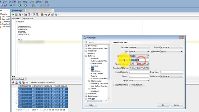 Custom date time format in Oracle SQL Developer? смотреть онлайн