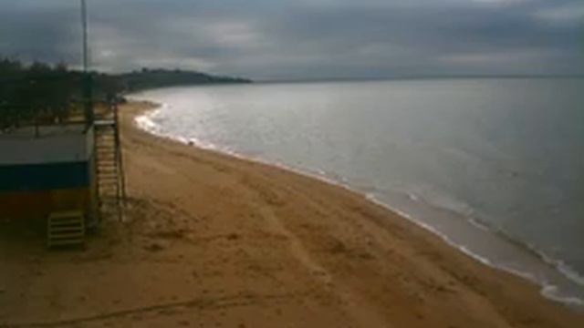 Пляж в Щёлкино, 14.02.2015, ч.3 - видео с камеры 1