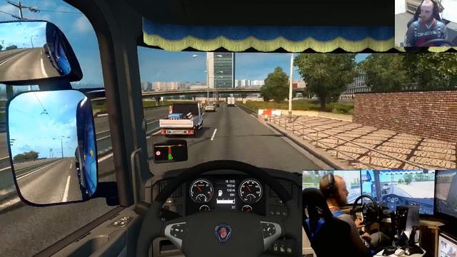 Euro Truck Simulator 2 buying garages , triple screens and wheel смотреть онлайн