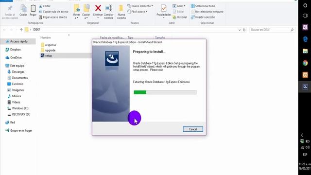 Instalación de Oracle Database 11g Express Edition смотреть онлайн