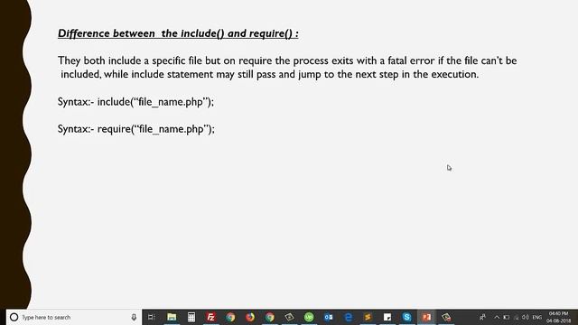 Difference between require and include in PHP | PHP Interview Questions and Answers смотреть онлайн