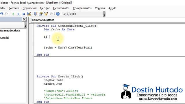 Curso Excel Avanzado - Capitulo 16, Administrar Fechas (Date y Now) en Macros смотреть онлайн