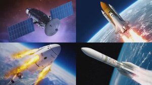 Космический и воздушный транспорт для детей. Обучающее видео