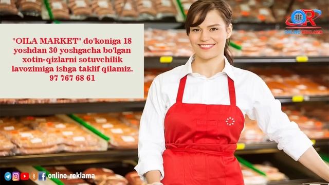 TOSHKENTDA ISH BOR. TASHKENT CITY BO'SH ISH O'RINLARI | ONLINE REKLAMA смотреть онлайн