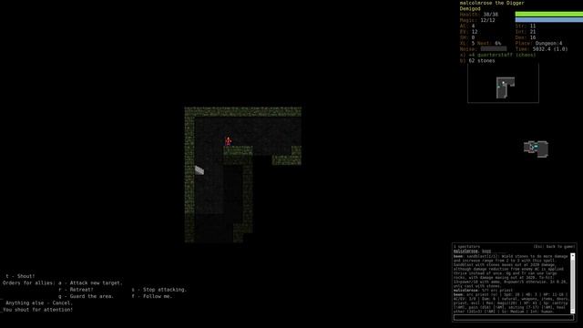 Let's Play Dungeon Crawl Stone Soup Demigod Earth Elementalist Part 1 (Pre-Lair) (Streak Game #6) смотреть онлайн